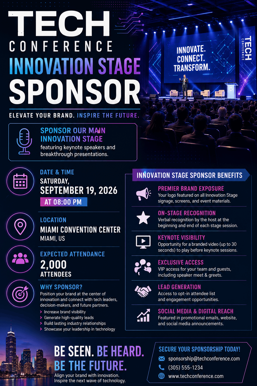 Tech Conference - Innovation Stage Sponsor