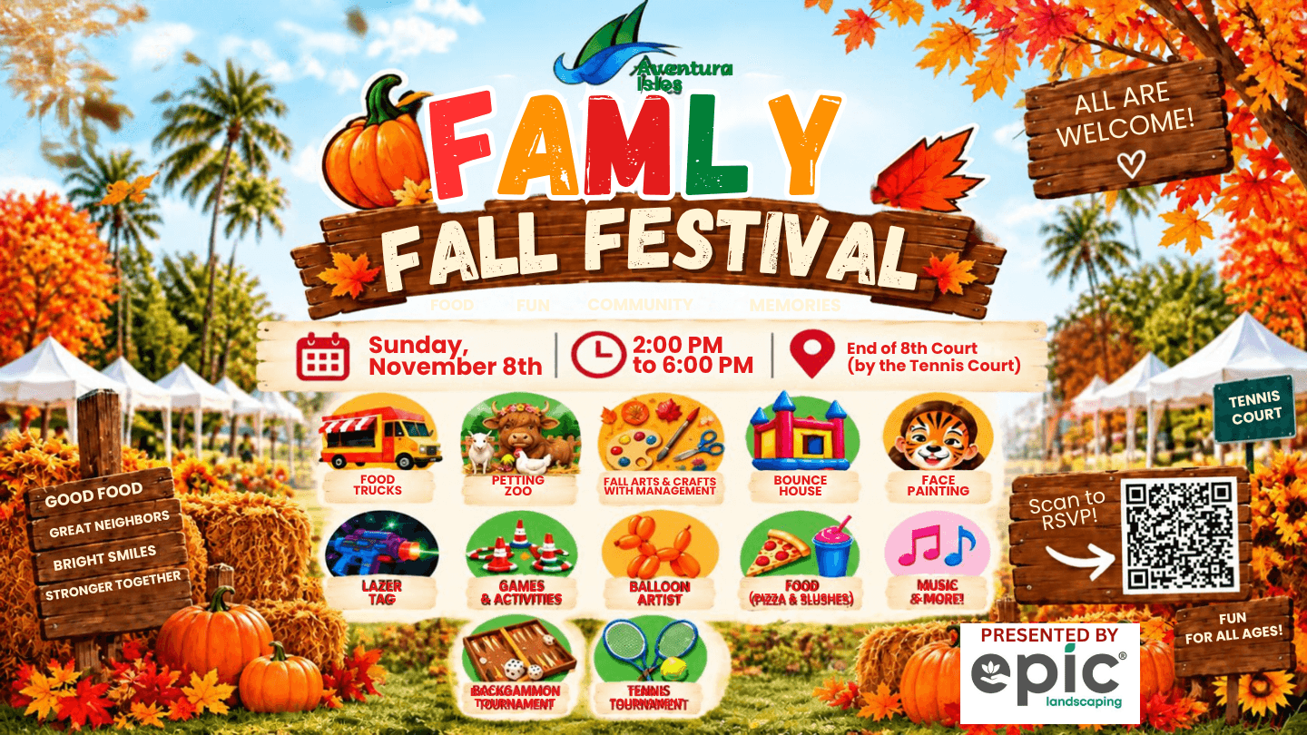 Aventura Isles HOA Family Fall Festival 2026